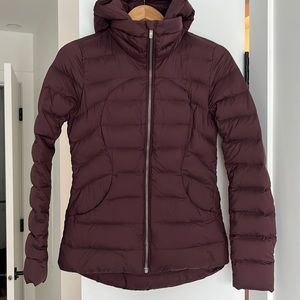 COPY - lululemon pack it down jacket burgundy size US4